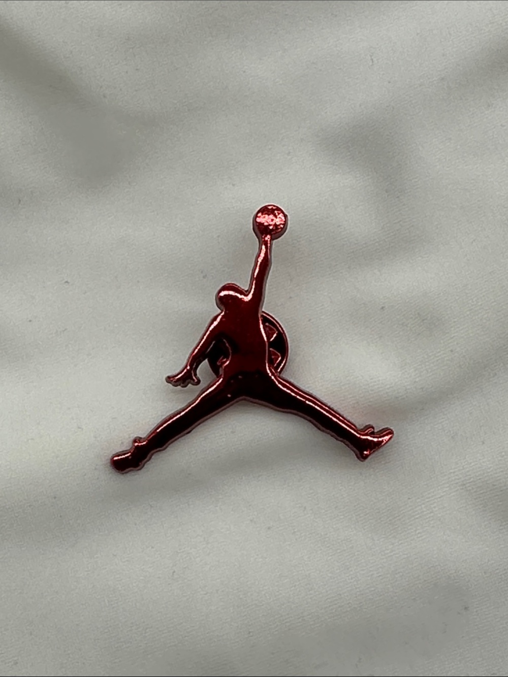 Jordan Red Metallic Jumpman Pin